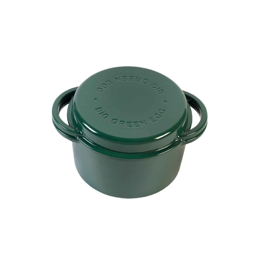 Big Green Egg Green Dutch Oven Rund geschlossen
