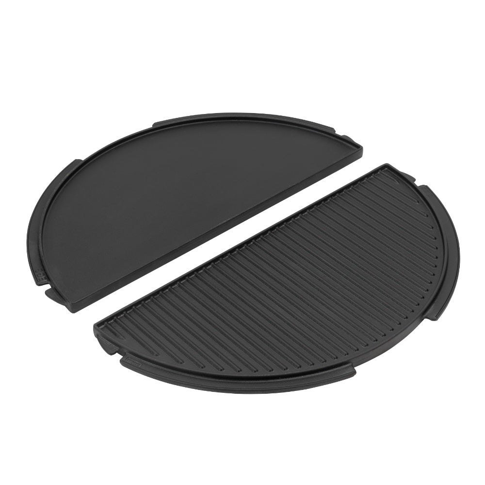Big Green Egg halbrunde Grillplatte aus Gusseisen 2XL