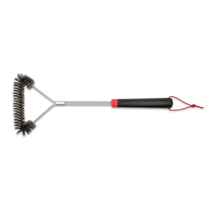 Weber Dreiseitige Grillbürste 46cm oben