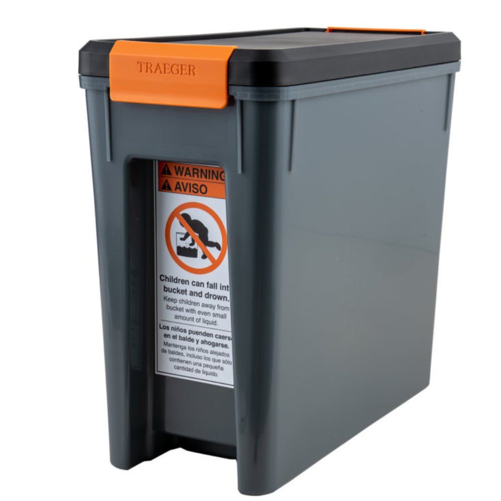 traeger bac615 staydry pellett box rueckseite abgewinkelt