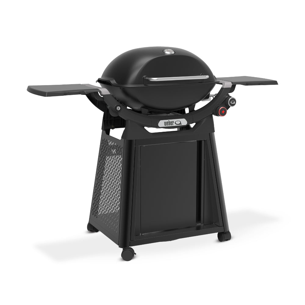 Weber Q3200N+ Black Angewinkelt links "