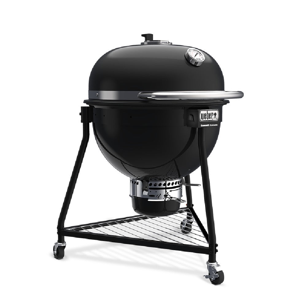 Weber Summit Kamado E6 Holzkohlegrill Abgewinkelt