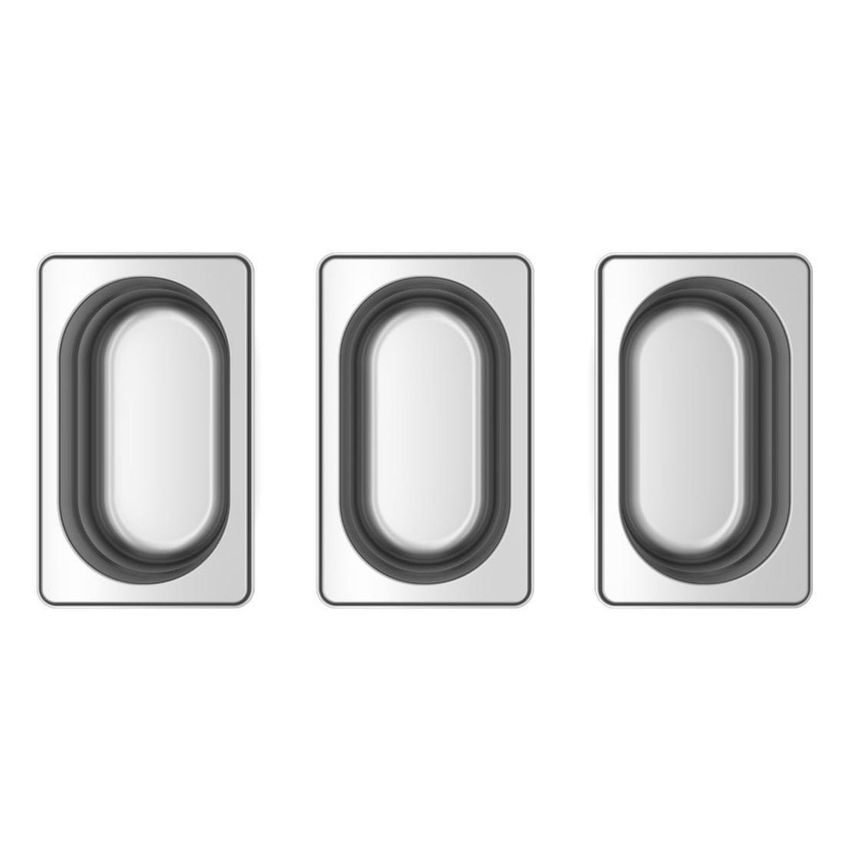 FlexTop3-Bowls Gar-/Lagerschalen, 3 Stück (Outdoorküchen-Zubehör)