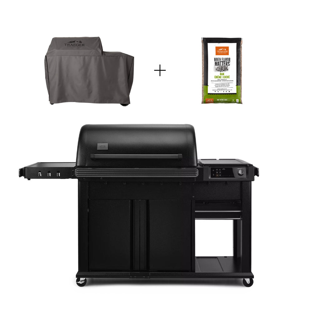 Woodridge Elite (Pelletgrill) inkl. Haube und 9kg Pellets