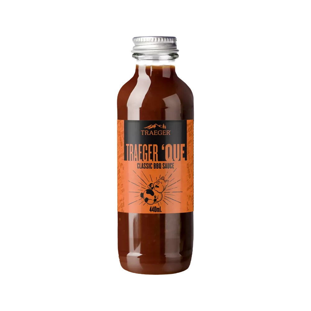 Traeger_QUE_BBQ_Sauce_Glasflasche