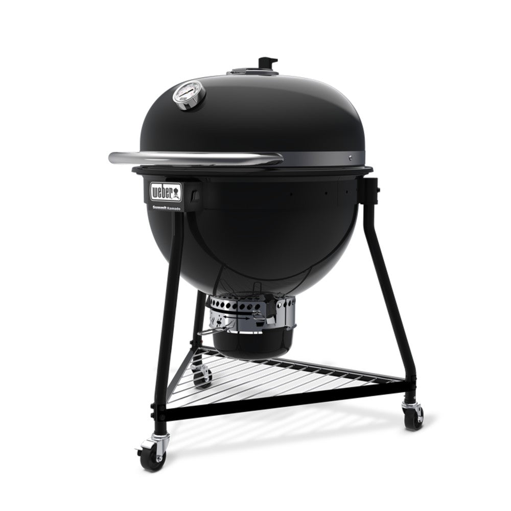 Weber Summit Kamado E6 Holzkohlegrill Abgewinkelt